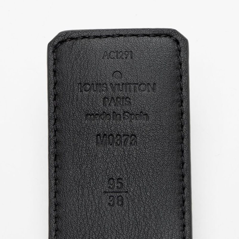 Louis Vuitton Monogram Eclipse Reversible LV Line Belt - Size 38 / 95 - Picture 3 of 4